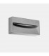 Outdoor LED Recessed Wall Light Cement, Urban Grey IP65 9W 3000K