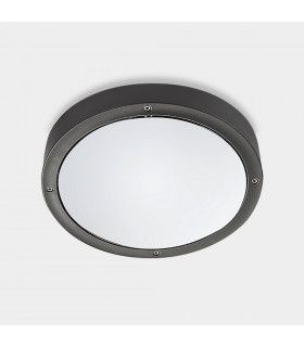 Outdoor LED Simple Flush Urban Grey, Opal IP65 14.5W 3000K