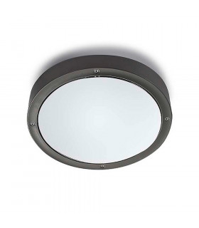 Outdoor Simple Flush Urban Grey, Opal IP65 E27