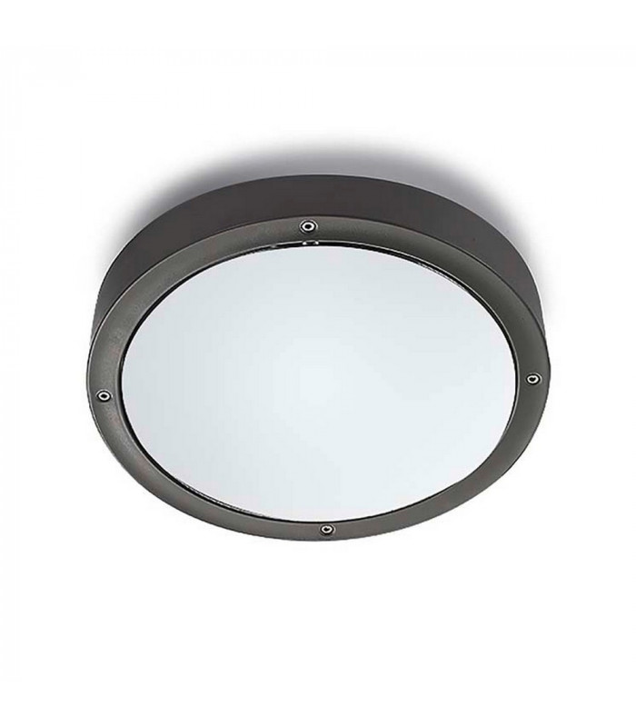 Outdoor Simple Flush Urban Grey, Opal IP65 E27