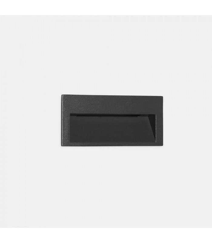 Outdoor LED Recessed Wall Light Small Urban Grey IP65 1.9W 3000K