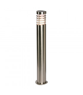Outdoor Bollard Light Brushed Stainless Steel, Frosted Pc