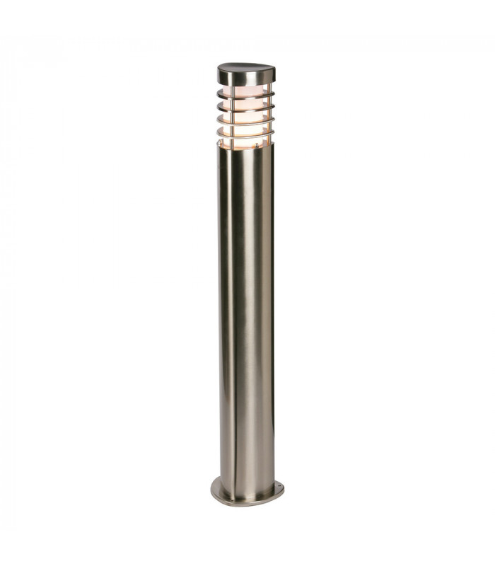 Outdoor Bollard Light Brushed Stainless Steel, Frosted Pc