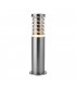 Post Floor Lamp Brushed Stainless Steel, Clear Pc
