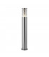 Bollard Floor Lamp Brushed Stainless Steel, Clear Pc