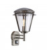 Automatic Pir Sensor Wall Lamp Brushed Stainless Steel, Clear Pc