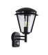 Automatic Pir Sensor Wall Lamp Matt Black, Clear Pc