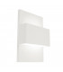 1 Light Outdoor Up Down Wall Light White IP54, E27