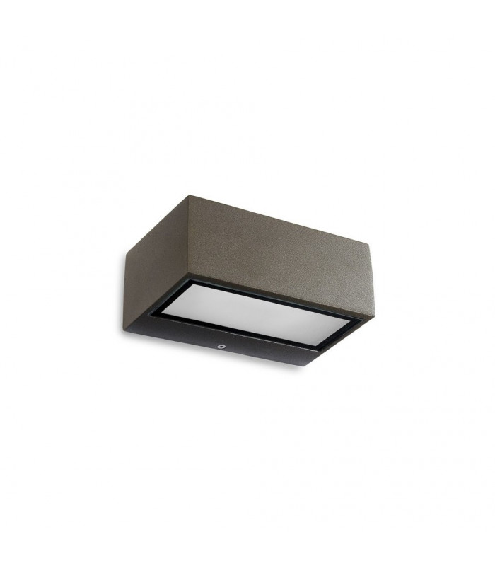 Outdoor LED Up Down Wall Light Nemesis Aluminium Brown