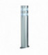 LED Outdoor Bollard Light Satin Silver, Stainless Steel IP44