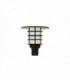 LED 1 Light Outdoor Post Light Black Structure IP44