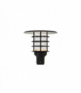 LED 1 Light Outdoor Post Light Black Structure IP44
