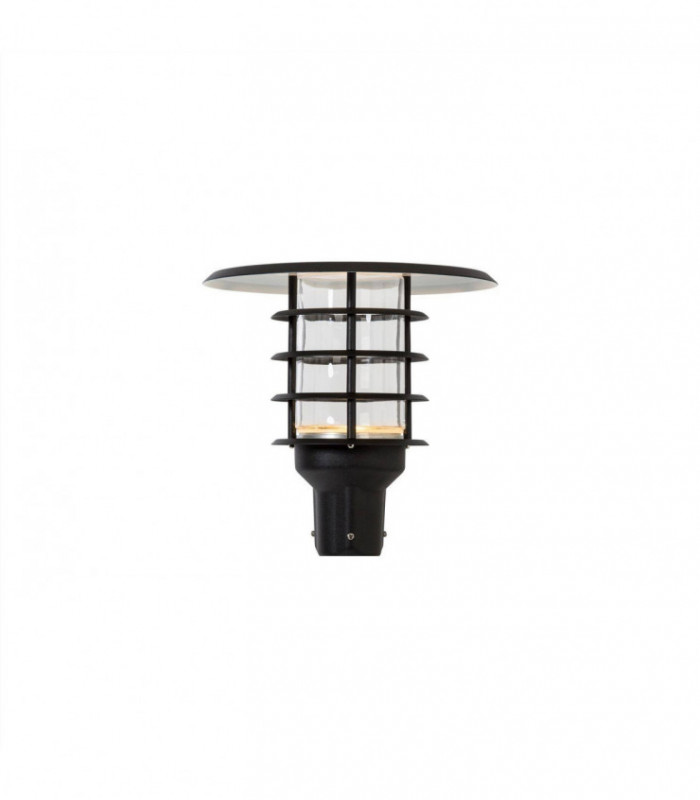 LED 1 Light Outdoor Post Light Black Structure IP44
