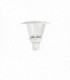 LED 1 Light Outdoor Post Light White Structure IP44
