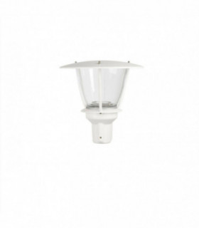 LED 1 Light Outdoor Post Light White Structure IP44