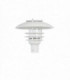 LED 1 Light Outdoor Post Light White Structure IP44