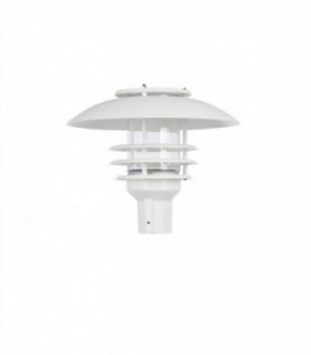 LED 1 Light Outdoor Post Light White Structure IP44