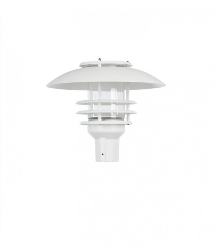 LED 1 Light Outdoor Post Light White Structure IP44
