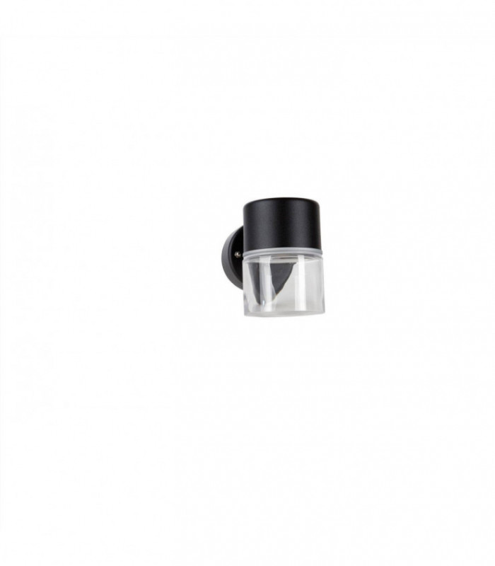 LED 1 Light Outdoor Wall Light Black Structure IP44