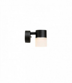 LED 1 Light Outdoor Wall Light Black Structure IP44
