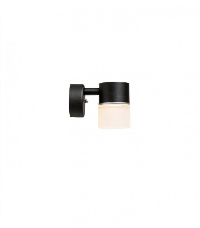 LED 1 Light Outdoor Wall Light Black Structure IP44