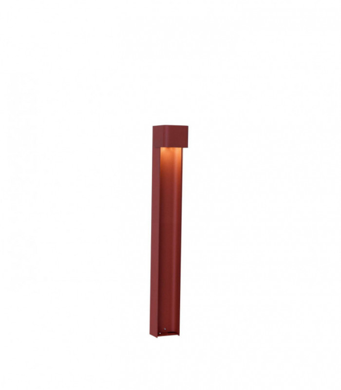 LED 1 Light Outdoor Bollard Lamp Rust Structure IP54