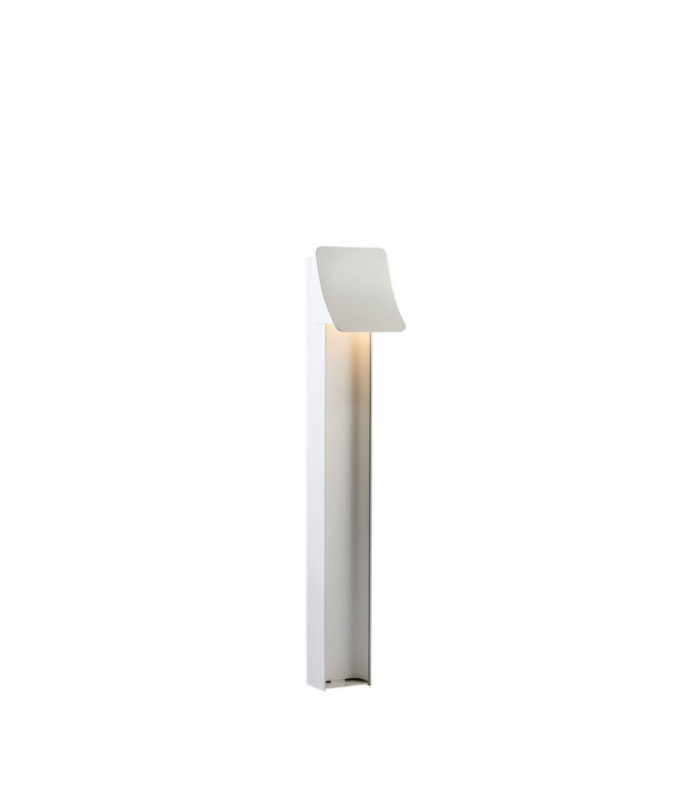 LED 1 Light Outdoor Bollard Lamp White Structure IP54