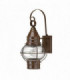 1 Light Outdoor Medium Wall Lantern Light Sienna Bronze, E27