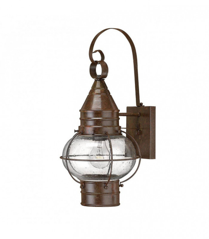 1 Light Outdoor Medium Wall Lantern Light Sienna Bronze, E27