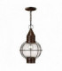 1 Light Outdoor Ceiling Chain Lantern Sienna Bronze, E27