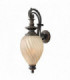 3 Light Outdoor Large Wall Lantern Light Aged Iron IP44, E14