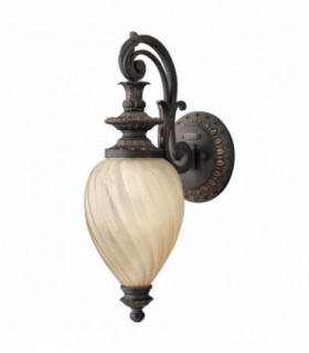 1 Light Outdoor Small Wall Lantern Light Aged Iron IP44, E27