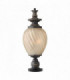3 Light Outdoor Pedestal Light Aged Iron IP44, E14