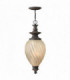 3 Light Outdoor Ceiling Chain Lantern Aged Iron, E14