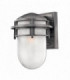 1 Light Small Outdoor Wall Lantern Hematite IP44, E27