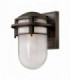 1 Light Small Outdoor Wall Lantern Victorian Bronze IP44, E27