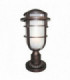 1 Light Outdoor Pedestal Light Victorian Bronze IP44, E27