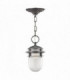 1 Light Outdoor Ceiling Chain Lantern Hematite, E27
