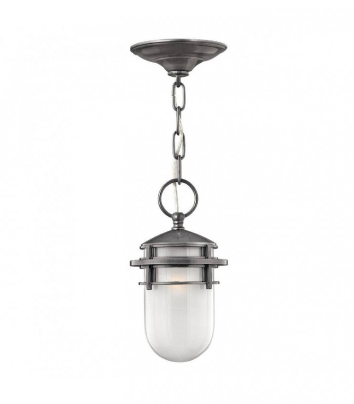 1 Light Outdoor Ceiling Chain Lantern Hematite, E27