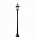 1 Light Outdoor Lamp Post Black IP44, E27