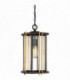1 Light Medium Chain Lantern - Bronze Finish, E27
