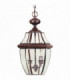 2 Light Large Chain Lantern - Aged Copper, E14