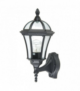 1 Light Outdoor Wall Lantern Light Black IP44, E27
