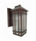 1 Light Outdoor Wall Lantern Light Bronze IP44, E27