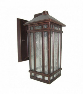 1 Light Outdoor Wall Lantern Light Bronze IP44, E27