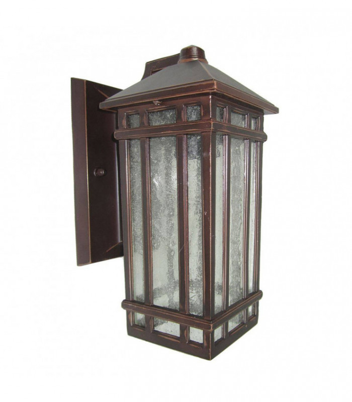 1 Light Outdoor Wall Lantern Light Bronze IP44, E27