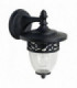 1 Light Outdoor Wall Lantern Light Black IP44, E27
