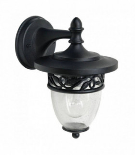 1 Light Outdoor Wall Lantern Light Black IP44, E27