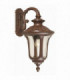 1 Light Outdoor Medium Wall Lantern Light Rusty Bronze Patina IP44, E27
