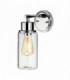 1 Light Outdoor Wall Light Polished Chrome IP44, E27